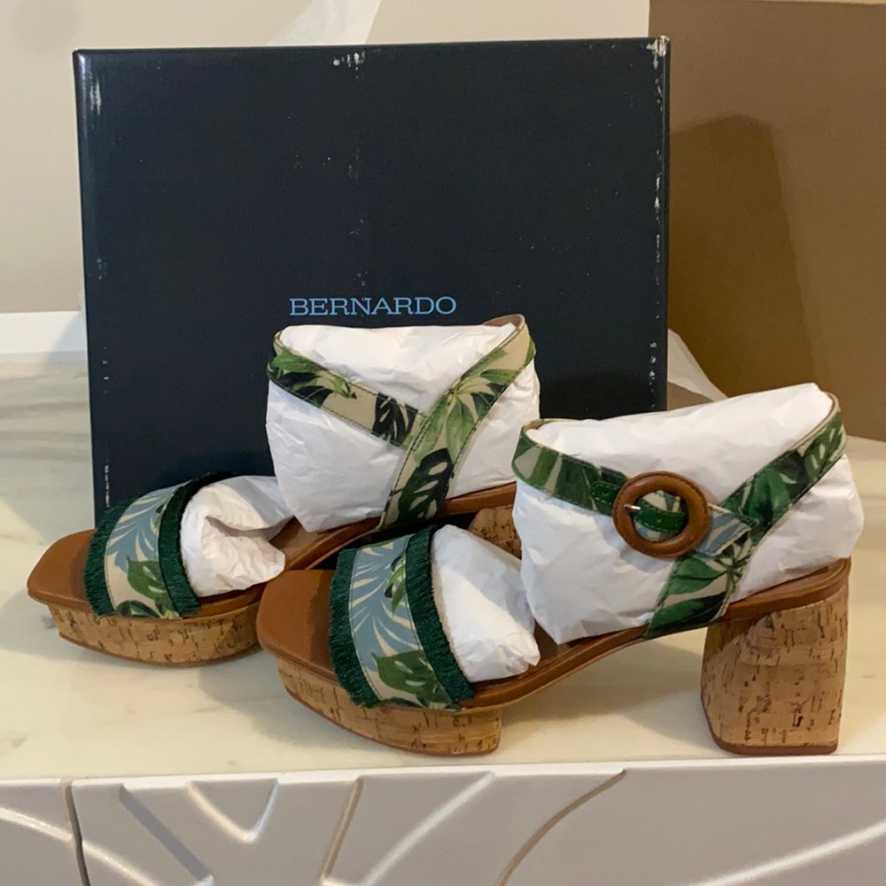 Bernardo Cork Platform Sandal